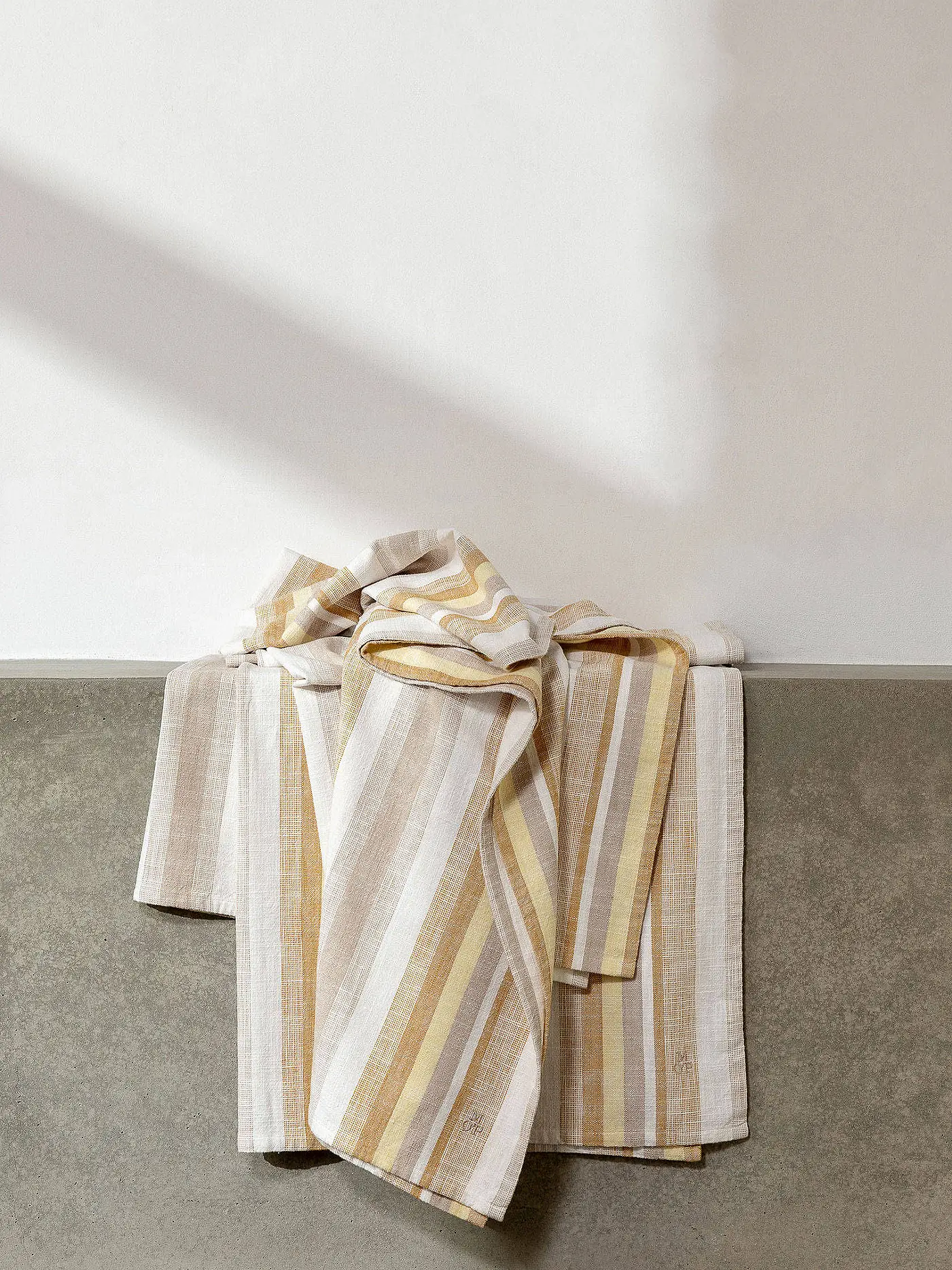 MARC O'POLO HOME | Strandtuch 100x200cm Klappen Hammam Neutral | gelb